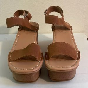 Corso Como Cork Wedge Sandals Size 7